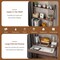 Ladder Shelf Desk Bookcase with Countertop Drawer and 2 Shelves